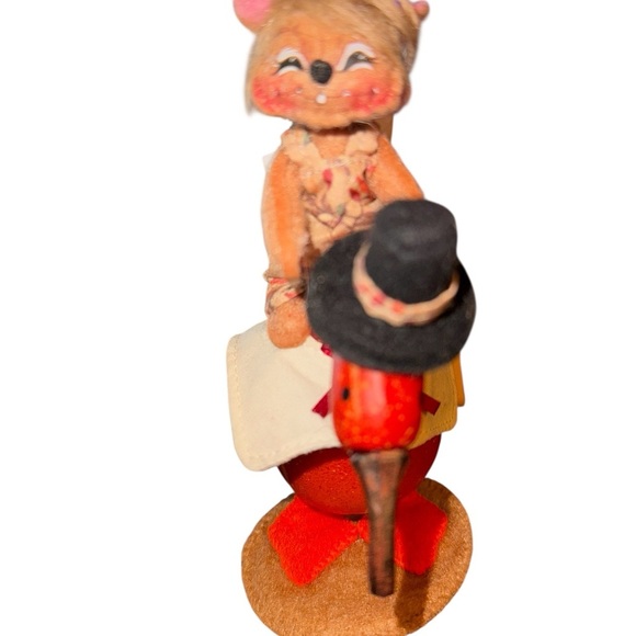 🧡 Annalee 2021 “GOURDgeous Goose & Friend” Mouse Figurine – 3” Fall Collectible - Picture 3 of 8